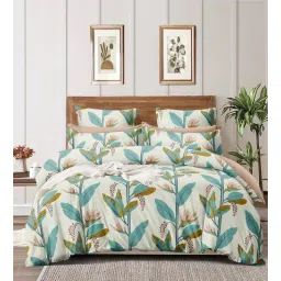 homewards Green Polyester 350 GSM Double Bed Comforter-picture-22