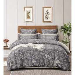 homewards Grey Polyester 350 GSM Double Bed Comforter-picture-10