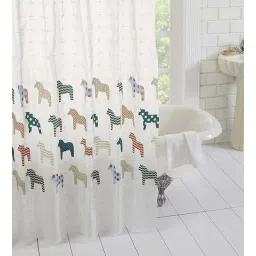 homewards White Shower PVC 6 Ft Semisheer Eyelet Shower Curtain-picture-18