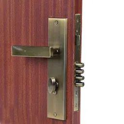 Homexpert LB-1007 10 inch Stainless Steel Antique Brass Finish Cylindrical Plate One Side Key Mortise Door Lock Set-picture-27