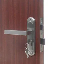 Homexpert LB-201 Stainless Steel Satin Finish Round Plate Heavy Duty Mortise Door Lock Set-picture-22