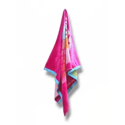 HOMEZY Pink & Blue 1 Printed Cotton 500 GSM Bath Towel-picture-29