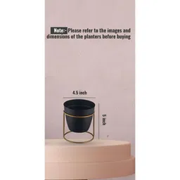 Homspurts Black Oval Planter image 4