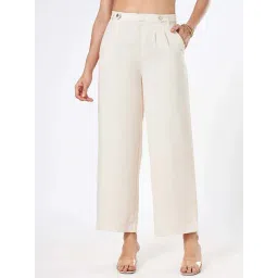 Honey by Pantaloons Beige Plain Pants-picture-33