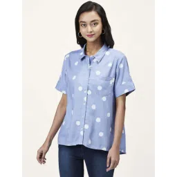 Honey by Pantaloons Blue Printed Shirt-picture-15