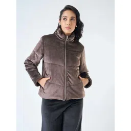 Honey By Pantaloons Brown Regular Fit Jacket-picture-28