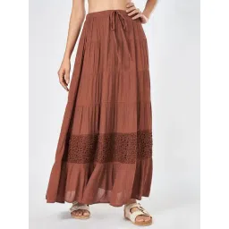 Honey by Pantaloons Brown Solid Skirt-picture-20