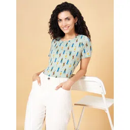 Honey by Pantaloons Conversational Printed Round Neck Cotton T-shirt-picture-40