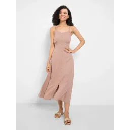 Honey By Pantaloons Deauville Mauve Slim Fit Casual Dress-picture-17