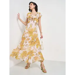 Honey by Pantaloons Floral Printed Ruffles Detail Tiered Maxi Dress-picture-35