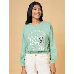 Honey by Pantaloons Green Cotton Printed Sweatshirt-picture-23