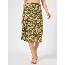 Honey by Pantaloons Green Print Skirt-picture-47