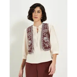 Honey by Pantaloons Henna Solid Waistcoat-picture-27