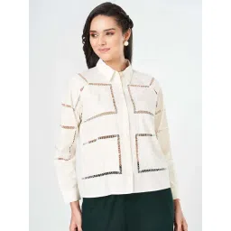 Honey By Pantaloons Marshmallow Cotton Regular Fit Shirt-picture-44