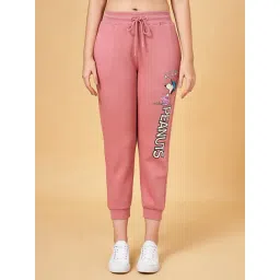 Honey by Pantaloons Pink Cotton Printed Joggers-picture-26