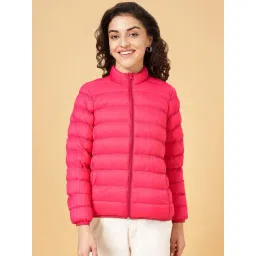 Honey by Pantaloons Pink Quilted Jacket-picture-21