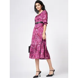 Honey by Pantaloons Printed A-Line Midi Dress-picture-41
