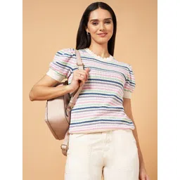 Honey by Pantaloons Puff Sleeve Cotton Top-picture-38