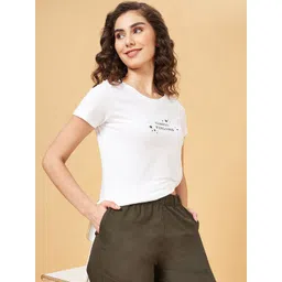 Honey by Pantaloons Round Neck Typography Printed Cotton Regular Fit T-shirt-picture-25