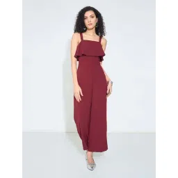 Honey By Pantaloons Savvy Red Slim Fit Jumpsuit-picture-10