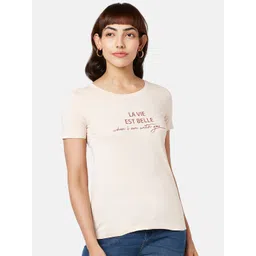 Honey by Pantaloons Typography Printed Round Neck Cotton T-shirt-picture-39