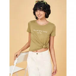 Honey by Pantaloons Typography Printed Round Neck Short Sleeves Cotton T-shirt-picture-27