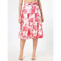 Honey by Pantaloons White & Red Printed Skirt-picture-22