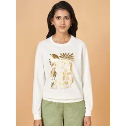 Honey by Pantaloons White Cotton Printed Sweatshirt-picture-37