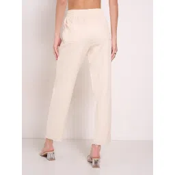 Honey By Pantaloons White Cotton Regular Fit Trousers image 2