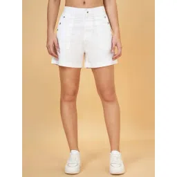 Honey by Pantaloons White Cotton Shorts-picture-38