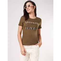 Honey by Pantaloons Women Cotton Round Neck Short Sleeves Top-picture-17