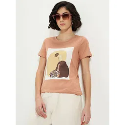 Honey by Pantaloons Women Printed Cotton T-shirt-picture-32