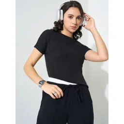 Honey by Pantaloons Women Round Neck Short Sleeves Cotton Top-picture-22