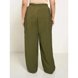 Honey Curvytude by Pantaloons Green Casual Trousers image 2