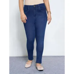 Honey Curvytude By Pantaloons Navy Skinny Fit Jeans-picture-36