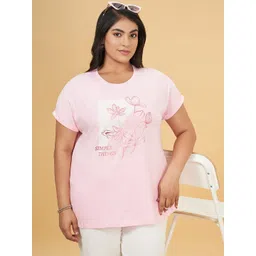 Honey Curvytude by Pantaloons Women Printed Cotton Regular Top-picture-33