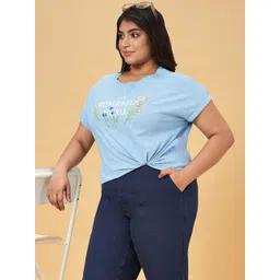 Honey Curvytude by Pantaloons Women Printed  Cotton Top-picture-28