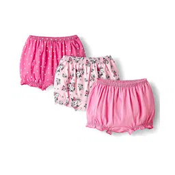 Honeyhap 100% Premium Cotton Knit Bloomers With Bio Finish Pack Of 3 - Tander Touch Sachet Pink & Fandango Pink-picture-13