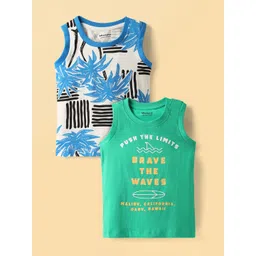 Honeyhap Boys Pack of 2 Printed Pure Cotton T-shirt-picture-29