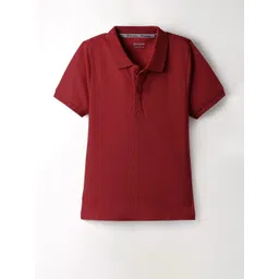 Honeyhap Boys Solid Polo Collar Cotton T-shirt-picture-16