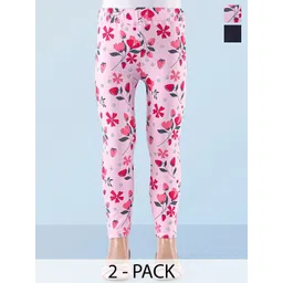 Honeyhap Girls Pack Of 2 Printed Ankle Length Leggings-picture-32
