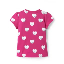 Honeyhap Pack of 2 Girls Typography Printed Round Neck Cotton RegularTop image 2