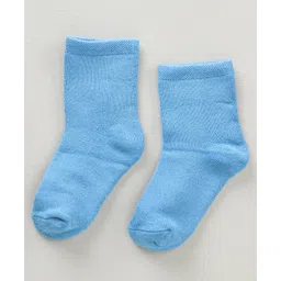 Honeyhap Premium Bamboo Mid Calf Length Socks Pack of 5 - Blue White image 2