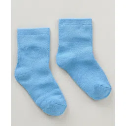Honeyhap Premium Bamboo Mid Calf Length Socks Pack of 5 - Blue White image 3