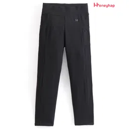 Honeyhap Premium Super Soft & Stretch Cotton with Bio Finish Solid Colour Jeggings - Black-picture-16