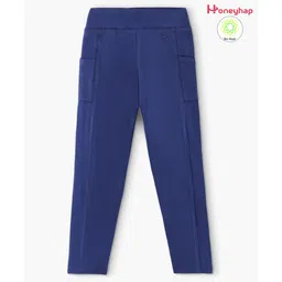 Honeyhap Premium Super Stretch & Soft, Heavy Cotton Jeggings with Side Pockets - Bellwhether Blue-picture-24