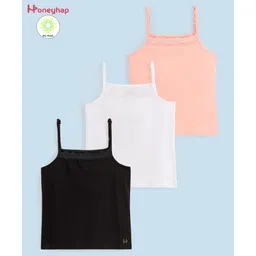 Honeyhap PremiumCotton Super Soft & Stretch Solid Set Of Slips With Bio Finish Pack of 3 - White Black & Scallop Shell-picture-20