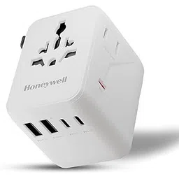Honeywell Universal Travel Adapter 45W, 7 in 1 Fast Charging, QC3.0/PD, Universal & US Socket, 3 Type C, 2 USB A, Overload & overvoltage Protection, International Adapter for EU, US, UK & CN/AUS-picture-12