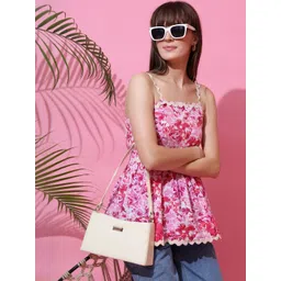 Honky Tonky Floral Printed Cotton Top-picture-36