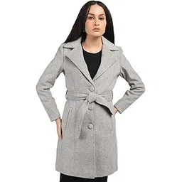 honnete Regular Fit Single Breasted Solid Casual Trench Women Coat For Winter-picture-20